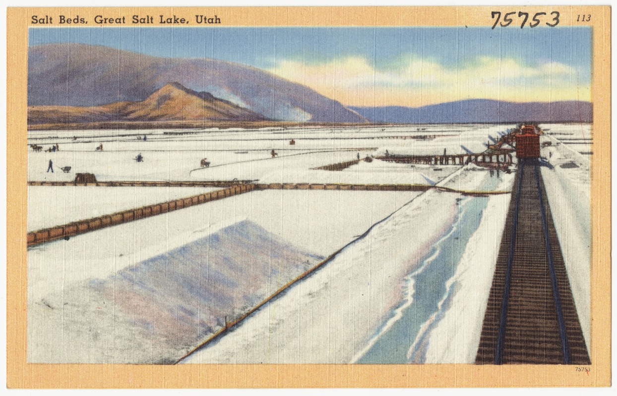 Salt beds, Great Salt Lake, Utah