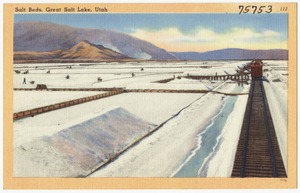 Salt beds, Great Salt Lake, Utah