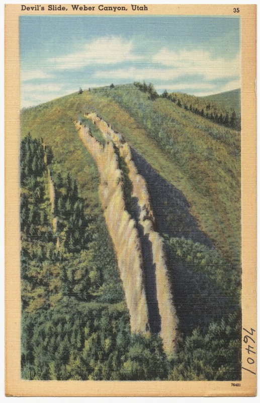 Devil's Slide, Weber Canyon, Utah - Digital Commonwealth
