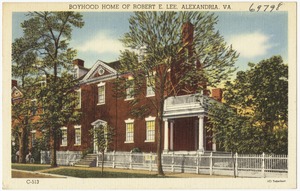 Boyhood home of Robert E. Lee, Alexandria, VA.