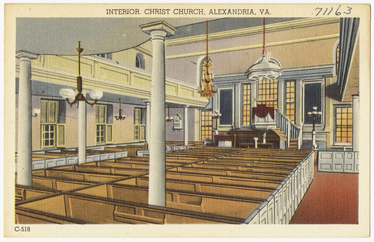 Interior, Christ Church, Alexandria, VA.