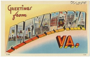 Greetings from Alexandria, VA.