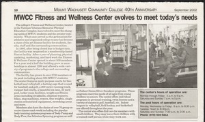 MWCC Fitness and Wellness Center evolves to meet today's needs