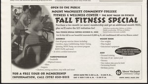 Open to the public Mount Wachusett Community College Fitness and Wellness Center