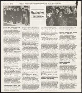 Graduates reminisce