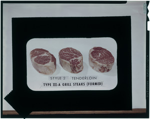 Style 2 tenderloin, type III-A grill steaks (formed)