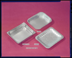 1/2  size steam table pan, aluminum, stainless steel