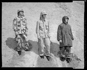CEMEL, clothing, camouflage, desert (3 styles) in the field