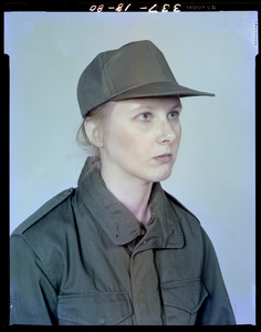 Woman wearing baseball hat