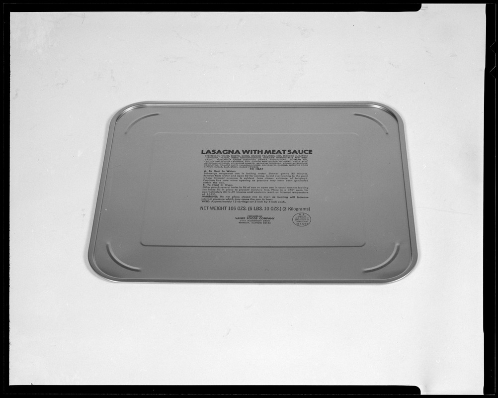 FEL, tray pack lid with labling