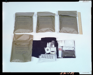 Survival environmental packet: over water, cold climate, basic temperature, hot climate