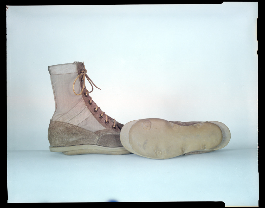 Boot w/ sandel print - Digital Commonwealth