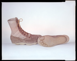Boot w/ bare foot print