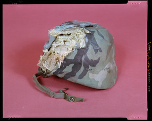 IPL, PASGT helmet shredded by shrapnel