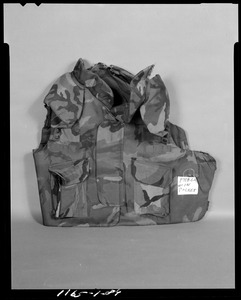 IPL body armor vest with fragments in vest
