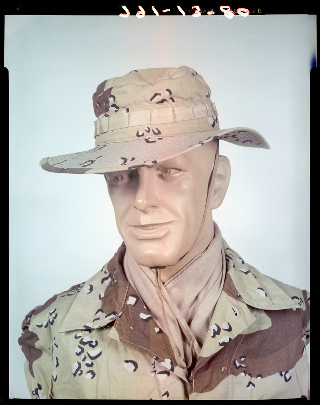 Hat, desert camouflage, front view