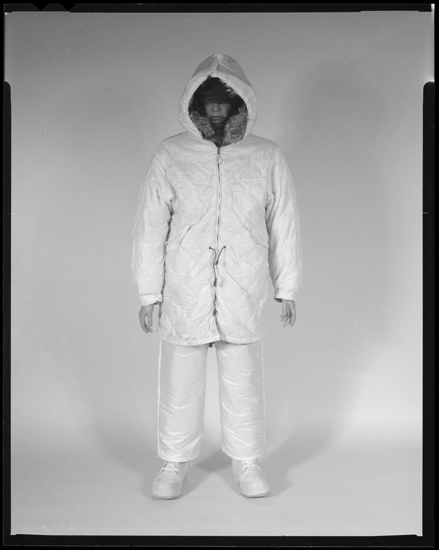 Murtagh, cold weather parka + trousers reversible, white side out
