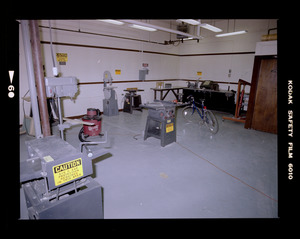 Room with power tools and equipment