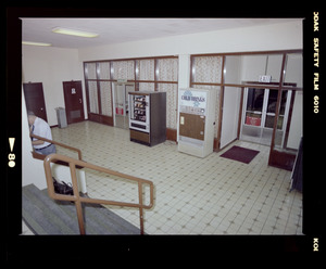 Lobby with vending machines