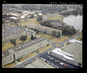 Aerial photograph of U.S. Army Natick Soldier Systems Center and vicinity