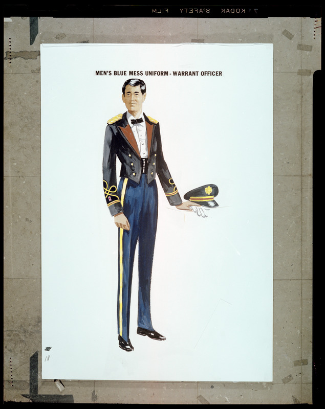 Men's blue mess uniform - warrant officer - Digital Commonwealth