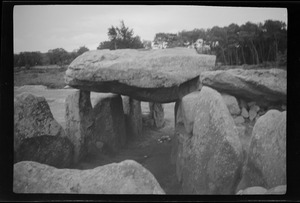 The dolmen at Carnac, Brittany, France