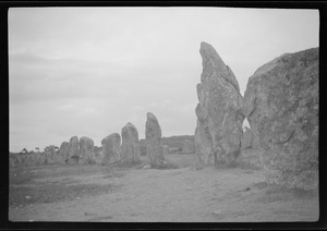 The "menhirs" or monoliths of Carnac, Brittany, France