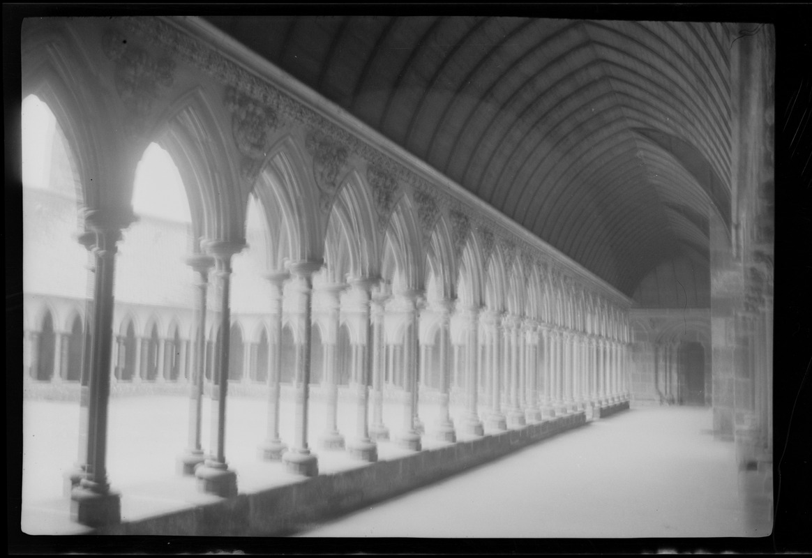 Mont-St.-Michel, Brittany, the cloister