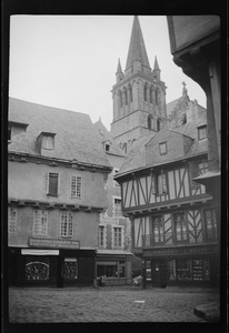 Vannes, France, with view of Vannes Cathedral