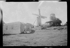 Old mill on sugar plantation, Barbados, B. W. I.