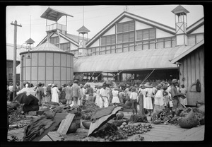 The market in Demerara, Georgetown, British Guiana, S. A.