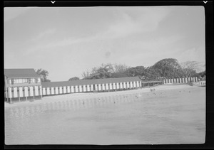 Bridgetown, Barbados, B. W. I., bathing beach at the aquatic club