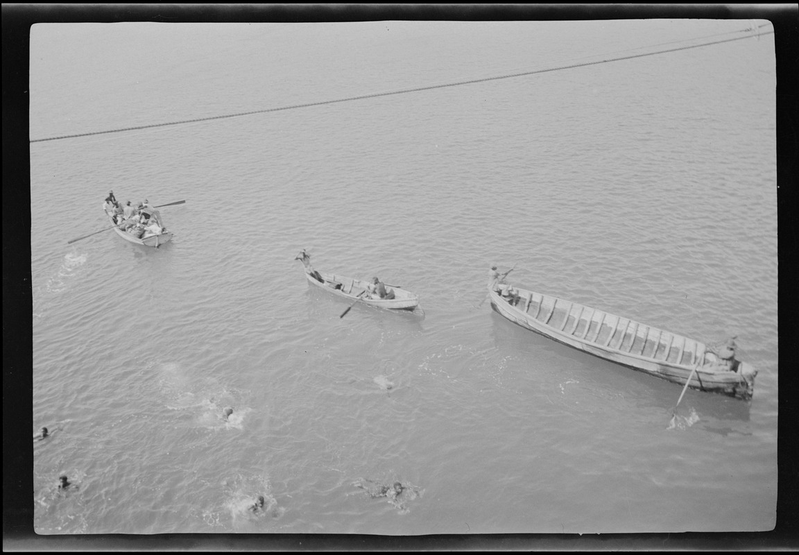 British West Indies, boys diving for money