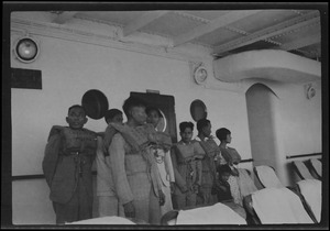 Group of people aboard the S. S. Lady Drake