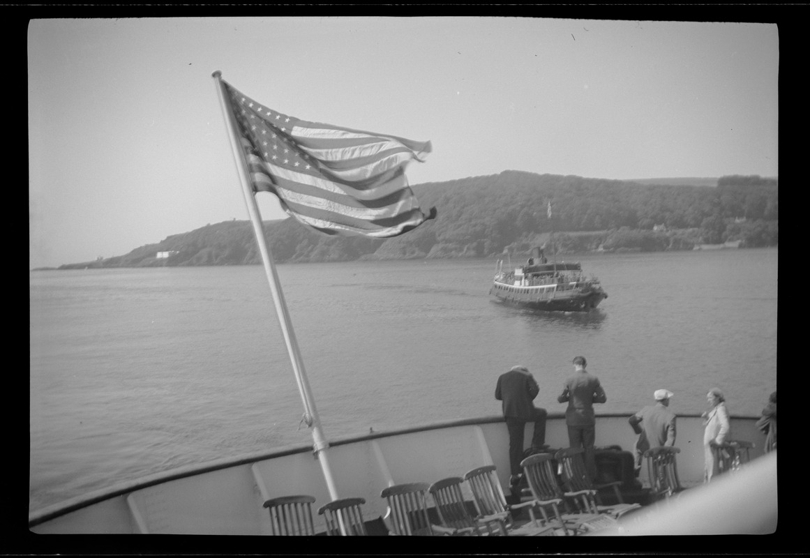 S. S. Manhattan, U. S. Lines, Cobh to Havre, tender from Plymouth