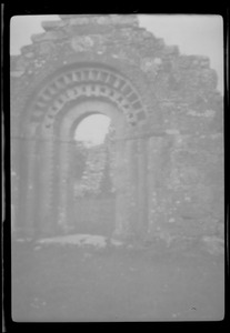 Clonmacnoise, on the Shannon, Ireland, a beautiful Romanesque doorway