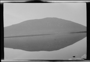 Achill, Ireland, reflection of a hill in the pond