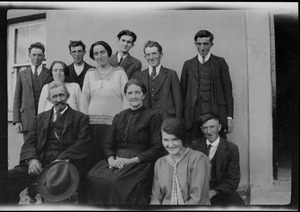 Ellen Hurley, her sons and two daughters, John O'Connor, his daughter Rita and son Ned (Edward)