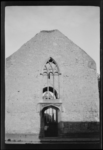 Doorway and window in the old cathedral [i.e. Ennis Friary], Ennis, Co. Clare
