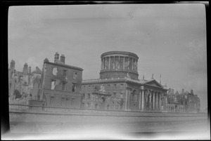 Ruins of the "Four Courts," Dublin, Ireland, after the bombardment