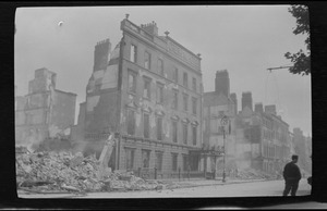O'Connell St., Dublin, after the bombardment and fire