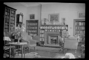 The drawing room at Dun Emer, Dundrum, Co. Dublin, Ireland, home of Miss Evelyn Gleeson
