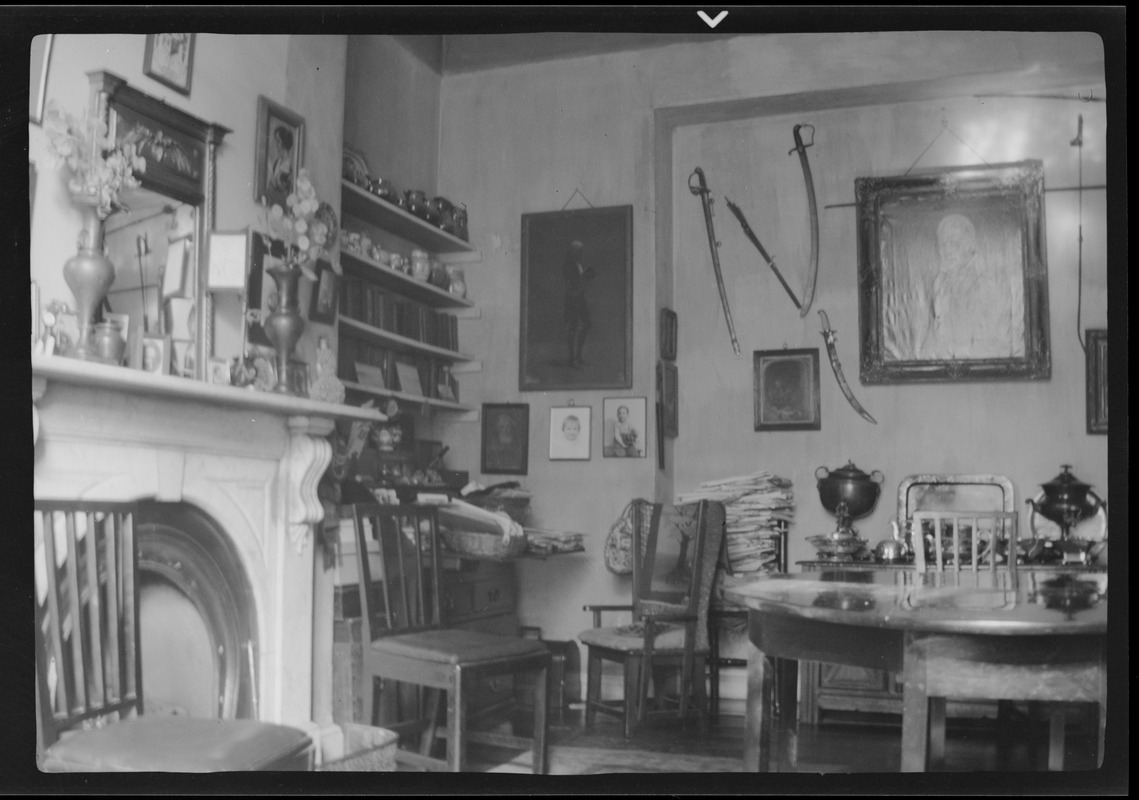 The dining room at "Dun Emer," Dundrum, Miss Gleeson's desk in the corner