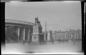 Statue of King William III of England on College Green, Dublin