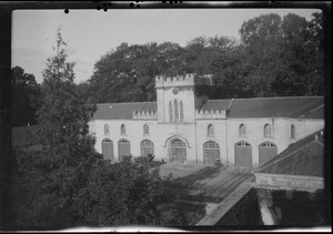 Stables at Moore Abbey (taken from an upper window at rear of abbey), Monasterevan, Co. Kildare