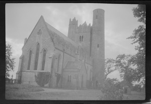 Lusk round tower and church, Lusk, Ireland