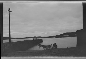 Drying the nets at Killybegs, Co. Donegal