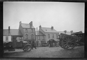 Market day in the square at Carndonagh, Co. Donegal