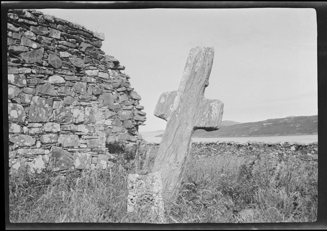 Old Cross in Meevagh [i.e. Mevagh] Churchyard, Co. Donegal