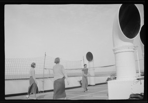 S. S. American Merchant, playing deck tennis